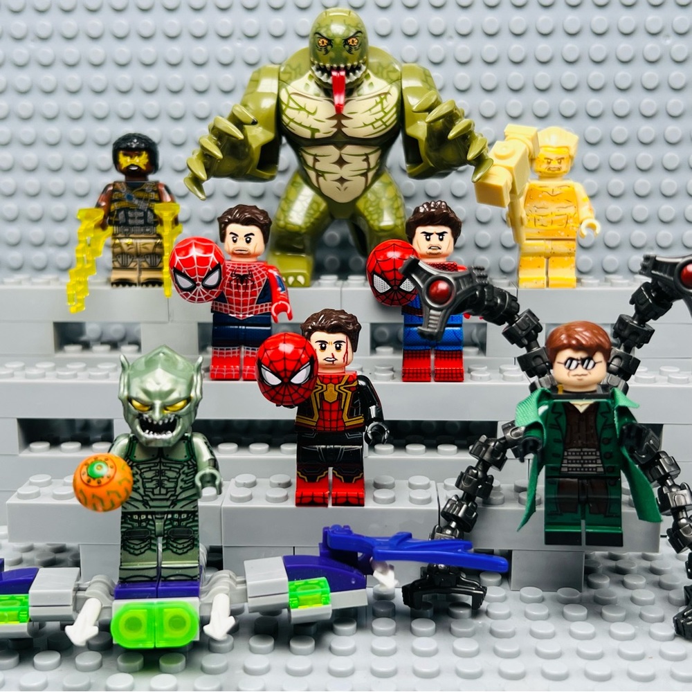 Spider Man: No Way Home Custom Minifigures Lot of 8